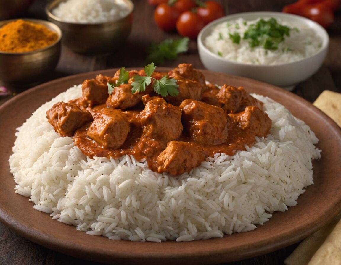 Reis als Beilage kochen, servieren - Das beste Chicken Tikka Masala Rezept: Ein indisches Klassiker einfach zubereitet
