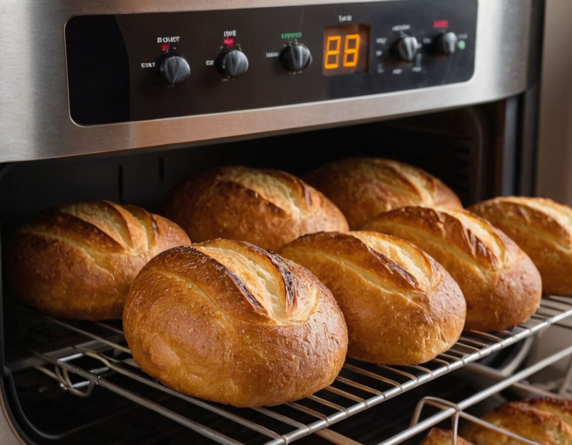 Brot vor dem Schneiden abkühlen lassen - Brot backen in der Heißluftfritteuse: Die besten Tipps für knuspriges Ergebnis